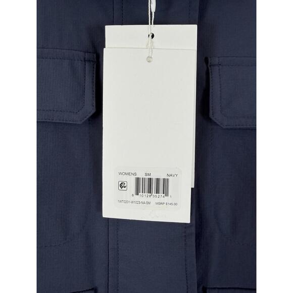 Halfdays Nan Field Jacket Small Womens Navy Blue Utility New NWT $145 - Picture 3 of 8